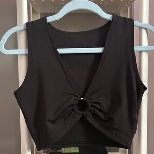 Black Crop Top, Size small